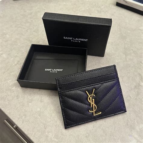 ysl credit card holder replica|ysl card holder real or false.